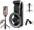 4-in-1 Multifunctional Magnetic Selfie Stick,360° Rotation Phone Tripod, Portable Extendable Mag Tripod,for Video Recording & Vlog,Portable Pocket Size for iPhone & Android（Black） by Unknown