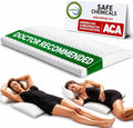 ComfiLife Lumbar Support Pillow for Sleeping Memory Foam Pillow for Back Pain Relief - Side, Back and Stomach Sleepers- Triangle Wedge Pillow - Bed Rest Pillow - Medium-Soft (White, Standard) by ComfiLife