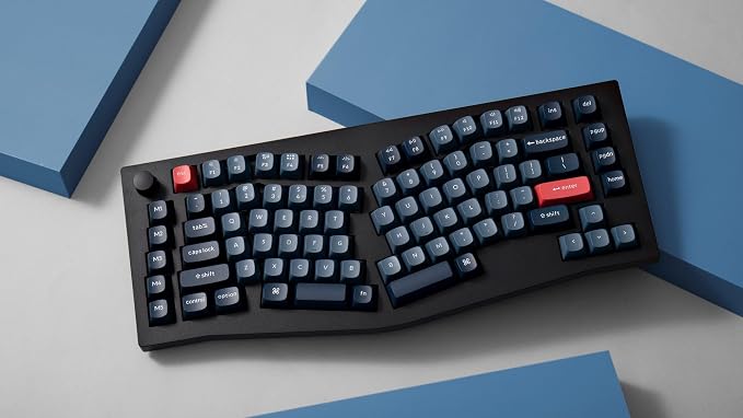 Keychron V10 Max Ergonomic Wireless Mechanical Keyboard, QMK/VIA Custom RGB Gaming Keyboard, 75% 88 Hot Swappable Keys 3 Modes Bluetooth 2.4Ghz USB-C with OSA PBT Keycaps & Knob for MacOS & Windows - Image 8