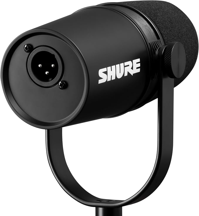 Shure MV7X XLR Dynamic Podcast & Recording Microphone - Black | XLR dynamic mic with voice-isolating technology and all-metal build for podcasting and vocal recording - Image 8