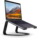 Twelve South Curve, Cooling Laptop Stand for MacBooks & Laptops,Matte Black | Elegant Desktop Stand, for MackBook & Laptops Including Neo, Lifts Screen and Camera for Better Ergonomics and Video Calls by TwelveSouth
