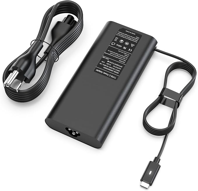 130W USB C Laptop Charger Compatible with Dell XPS 15 9575 2-in-1, Precision 5570 5560 5550 5530 5760 5750 3560, Latitude 7410 7310 7210 9410 9510 9575 5420 5520 5510 Type C Adapter Power Cord by WENYAA