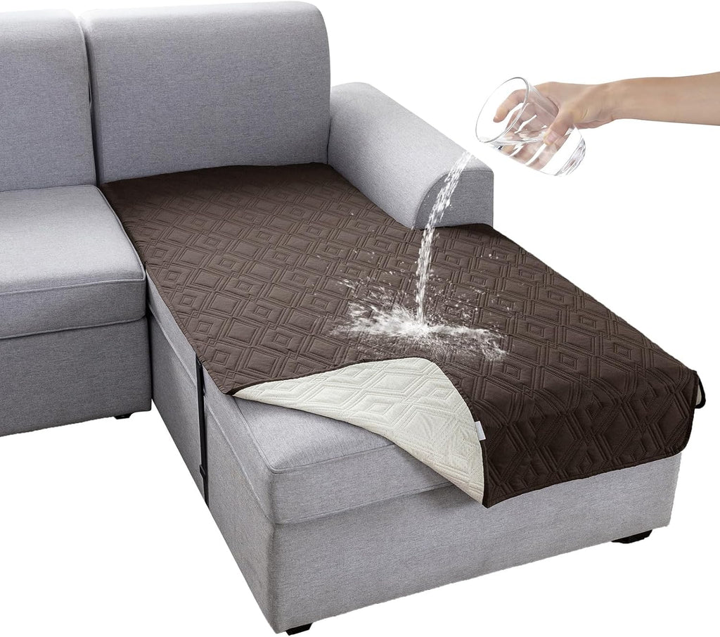 Waterproof Sectional Couch Cover for Dogs, L Shape Chaise Protector by Genina