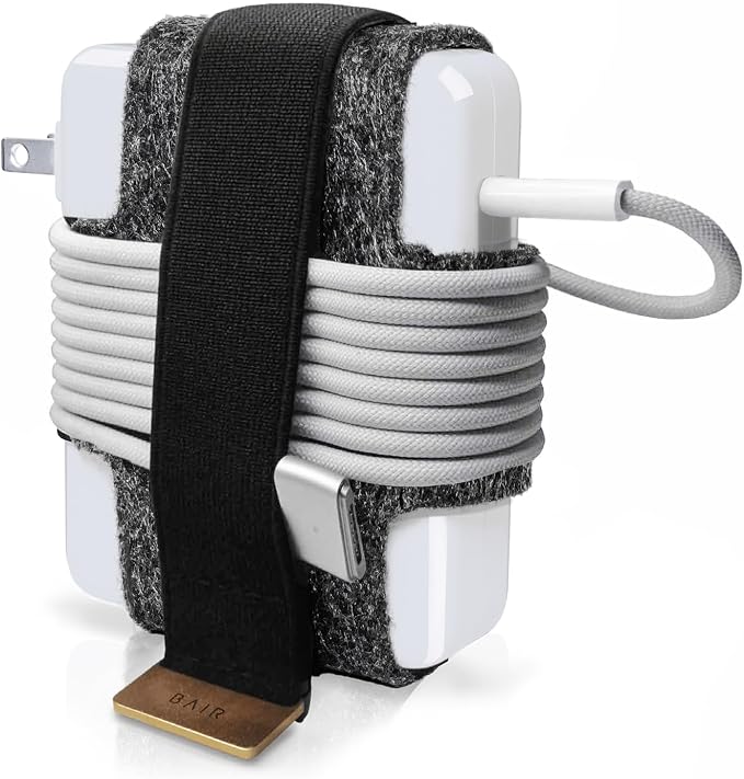 TAIM - Premium Charging Cable Organizer Case | Compact Travel Cord Management Accessories for Apple MacBook Pro, MacBook Air, & Vision Pro | Works with Apple USB-C & MagSafe Chargers | Size: Small by BAIR