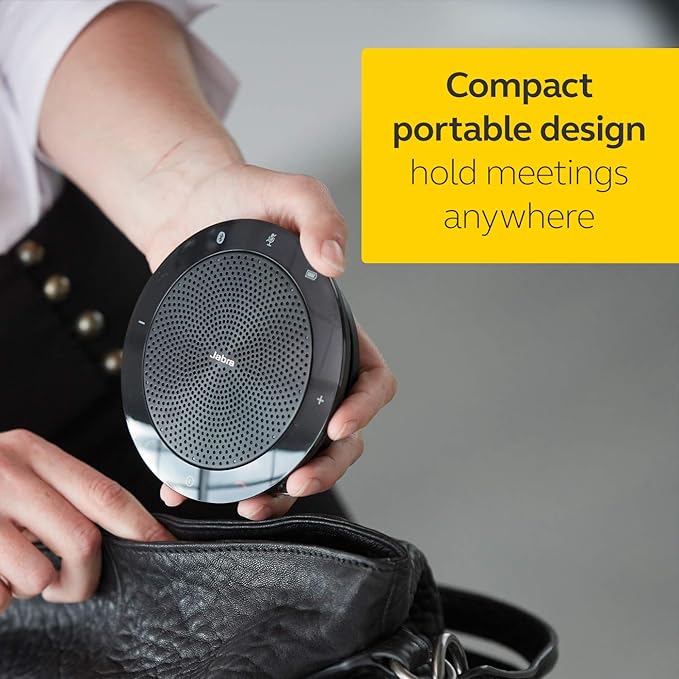 Jabra Speak 410 Corded Speakerphone for Softphones – Easy Setup, Portable USB Speaker for Holding Meetings Anywhere with Outstanding Sound Quality - Image 5