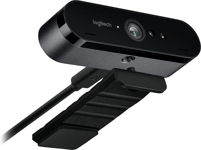 Logitech 4K Pro Webcam, 4K Resolution at 30 fps, Auto Focus, Wide 90° Diagonal Field of View, 5X Digital Zoom, RightLight 3 with HDR (Renewed) - Image 3