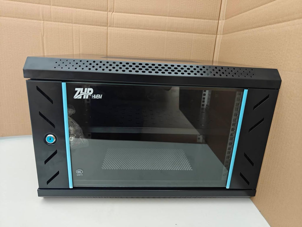 6U Wall Mount IT Network Rack Cabinet - SPCC Cold-Rolled Steel with Vents for Heat Dissipation, Easy Assembly and Cable Routing 15 in Depth for AV and Network Equipment - Image 8
