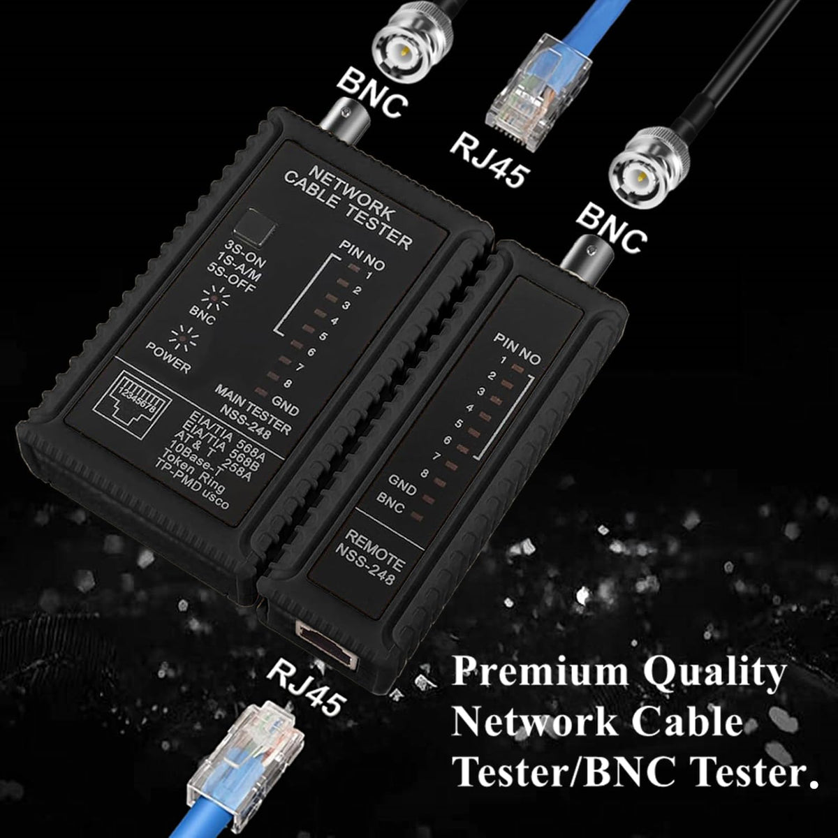 Coaxial Cable Tool Kit, BNC Crimp tool for RG58, RG59, RG62, RG174 - Image 5