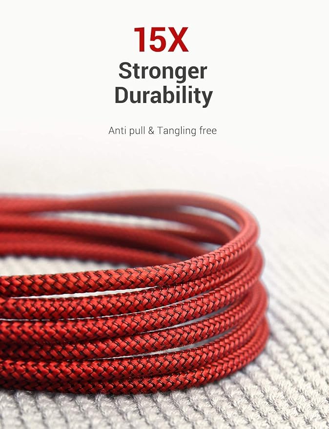 AINOPE USB Extension Cable,USB Extender,USB 3.0 Extension Cable, Male to Female Cord High Data Transfer Compatible with Webcam,Keyboard,Flash Drive,Hard Drive,Printer,10FT,Red - Image 3