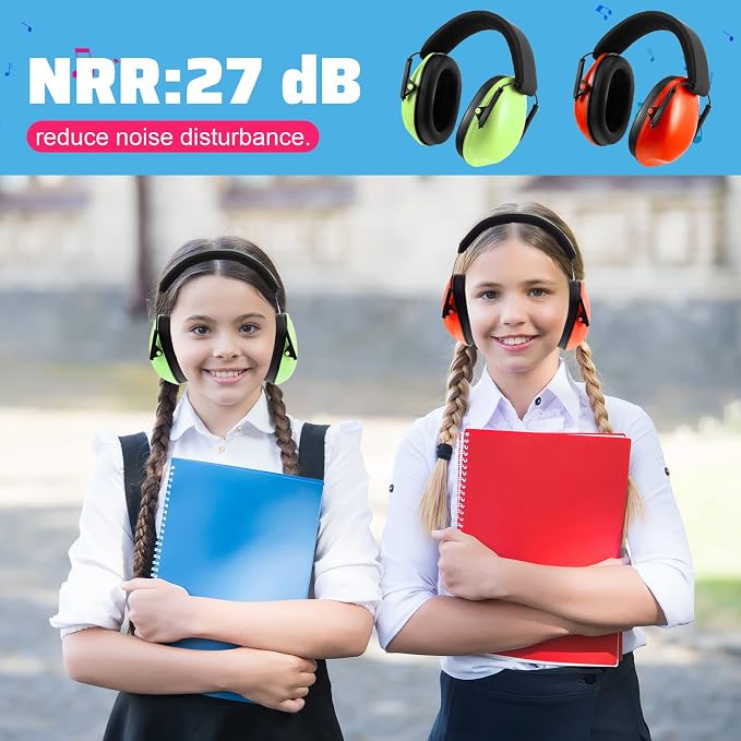 12 Pcs Kids Noise Cancelling Headphones Ear Muffs Classic Style | Ear Protection for Kids Adults 27dB Noise Reduction Hearing Earmuff for Autism Sensory Relief Concerts Fireworks Studying - Image 7