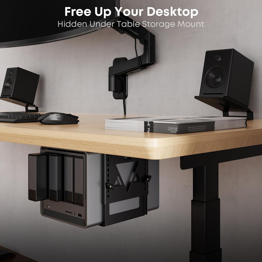 PUTORSEN Under Desk Mini PC Mount NAS Mount Bracket Holder - Image 2