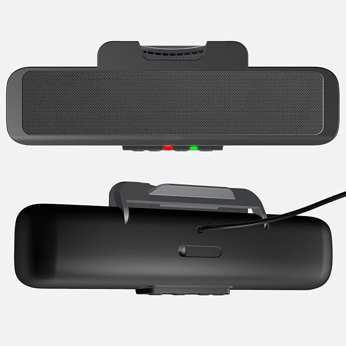 Cyber Acoustics CA-2890 USB Speaker Bar with Clip-On Monitor Mount Design | Compact speaker bar for PC and Mac, Great for Tight Desks, Play and Pause Buttons, LED Status Light, Plug-and-Play Setup - Image 6