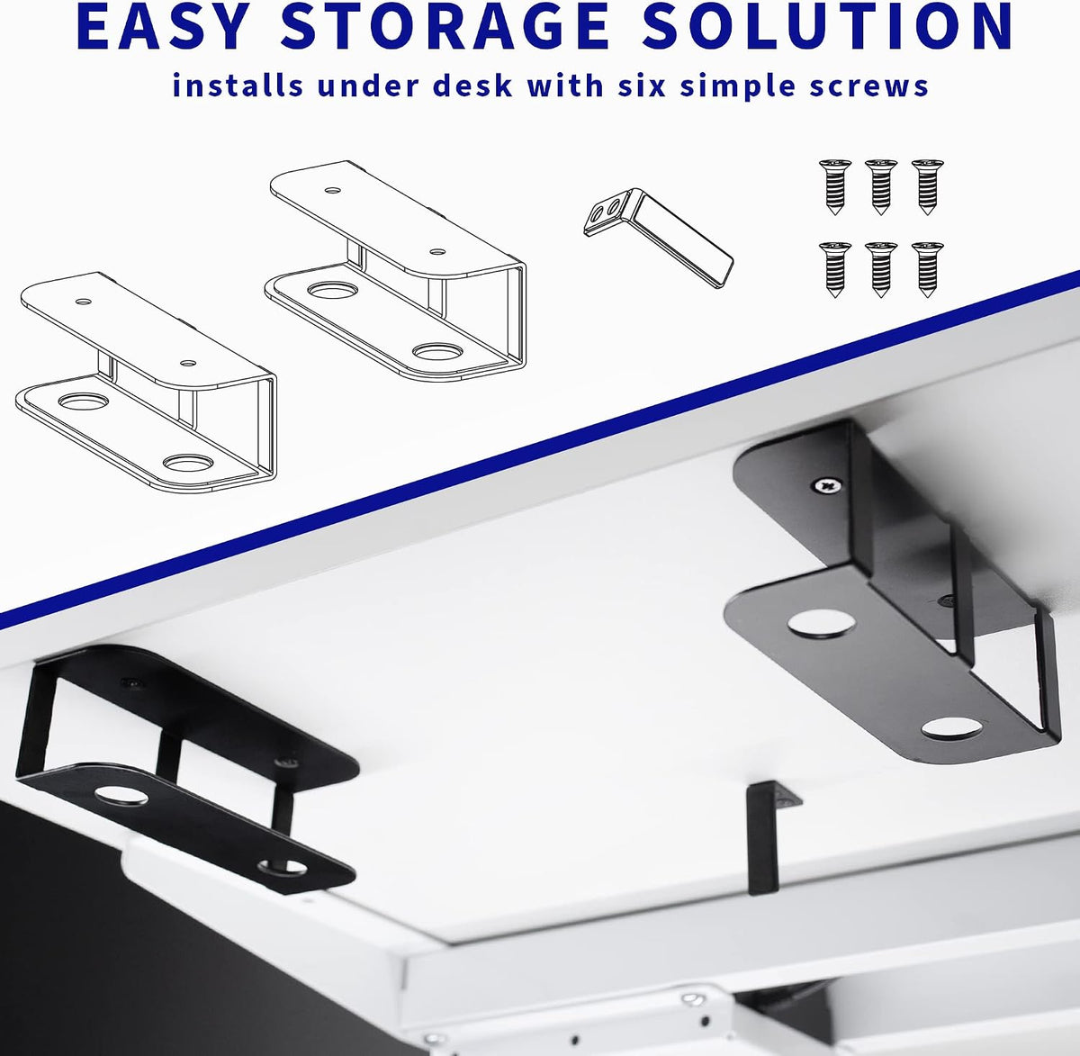 VIVO Black Under Desk Laptop Storage Mount, Mount-UDLS1 - Image 6