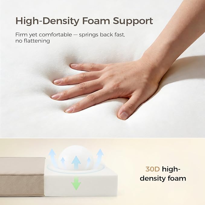 UNIKOME Outdoor Chair Cushions Set of 4, Water Resistant Patio Seat Cushions with Ties for Outdoor Furniture, High-Density Foam, UV & Fade Resistant, Piped Edge – 18.5" x 16" x 3", Beige - Image 4