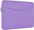 Laptop Sleeve 15.6 inch, Shockproof Protective Laptop Cover Briefcase Carrying Computer Bag with Accessory Pocket, Portable Computer Case Compatible with MacBook, HP, Dell, Lenovo, Asus, Purple by ampoock