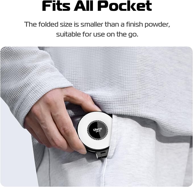 ULANZI Magnetic Selfie Light White, LED Fill Light Compatible with Magsafe, LED Selfie Ring Light Included Sticky Ring for Phones, for Selfies/Photography/TikTok/Zoom Calls/Video Recording - Image 8