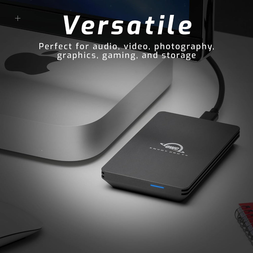 OWC Envoy Pro FX 2TB Thunderbolt 40Gb/s + USB-C 10Gb/s Portable NVMe SSD - Image 4