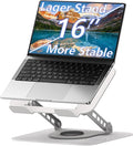 Adjustable Laptop Stand 360°Rotation Computer Riser for Desk, Silver | Fit for MacBook Pro/Air Notebook Up to 16 Inches, Adjustable & Foldable, Stability & Durability, Heat Dissipation Design by TAPMEI