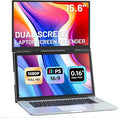 Laptop Screen Extender, 15.6" Ultra-Light & Thin Dual Monitor Extender with 1080P FHD IPS, Eye Care & Neck-Friendly, USB-C/HDMI Plug-Play Portable Monitor for Mac/Win/Android, Fits 13-17" Laptops by Unknown