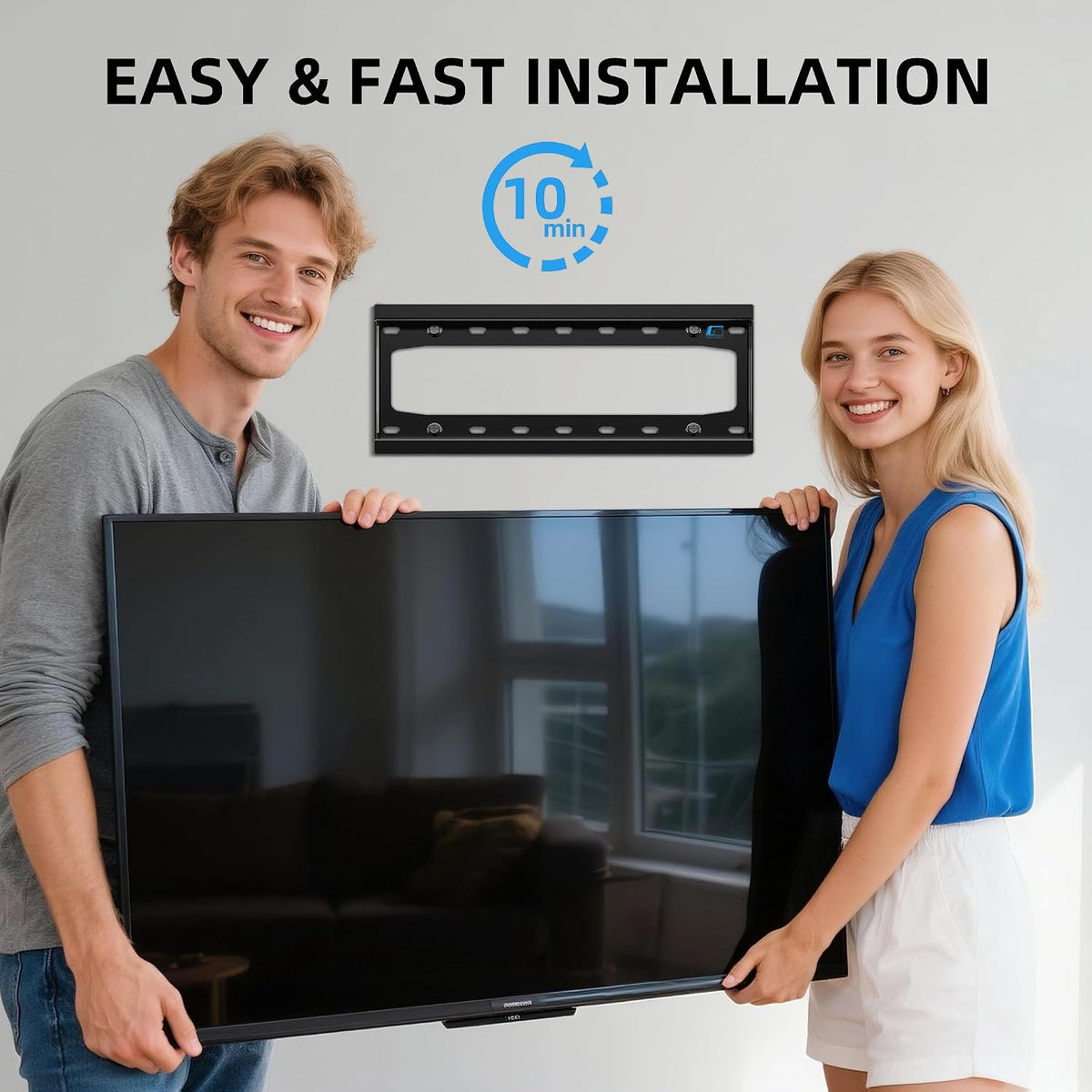 HOME VISION TV Wall Mount Fixed for Most 26-65 Inch Flat/Curved TVs - Image 6