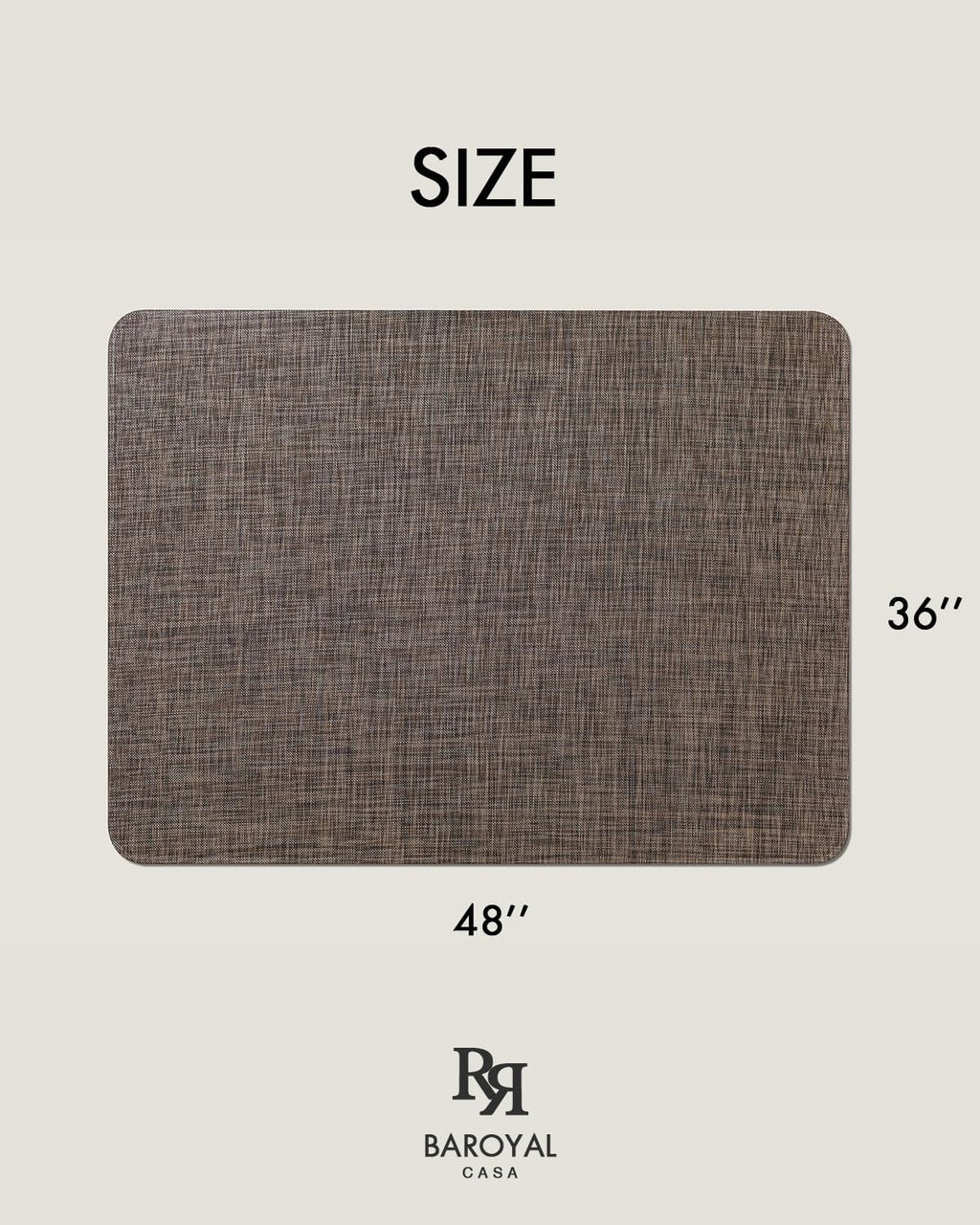 Baroyal Office Chair Mat for Hardwood Floor, Anti-Slip PVC, 36 x 48 Inch - Image 6