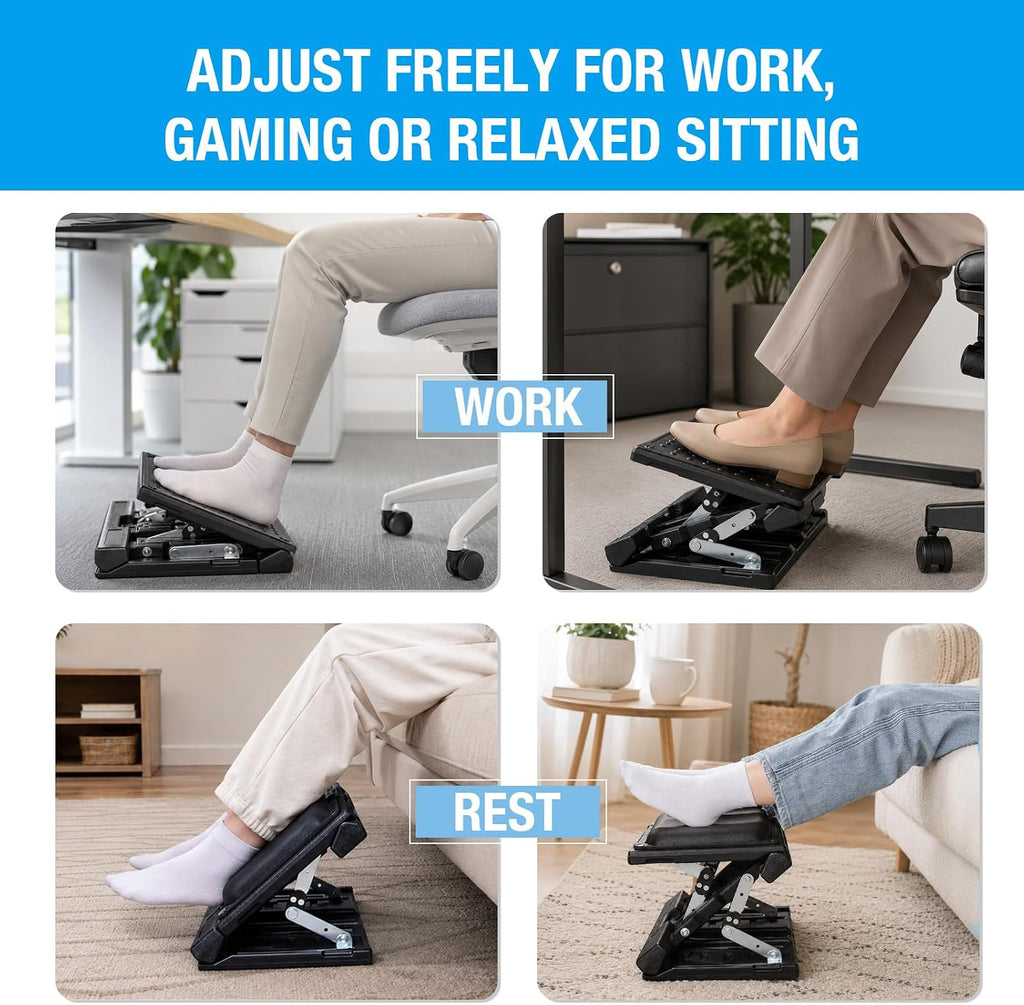 Adjustable Foot Rest Under Desk for Office,Home, Gaming & Study - Image 8