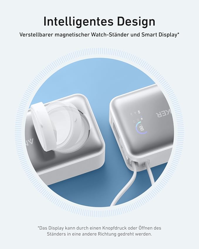 Anker MagGo Power Bank for Apple Watch, 10,000mAh 35W Max Portable Charger | Officially certified, for iPhone 17/16, iPhone 15 series, iPad, AirPods and more - Image 4