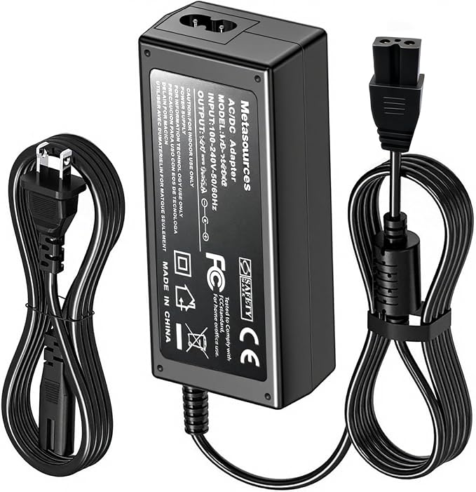14V 5A Charger for EMART EM-RL-18-LED EMRL18LED 18" 65W Light ZF120A1405000 | 2-Prong ZF120A-1405000 Big Adjustable Ring Kit w/Stand AC/DC Adapter Power Supply by Metasources