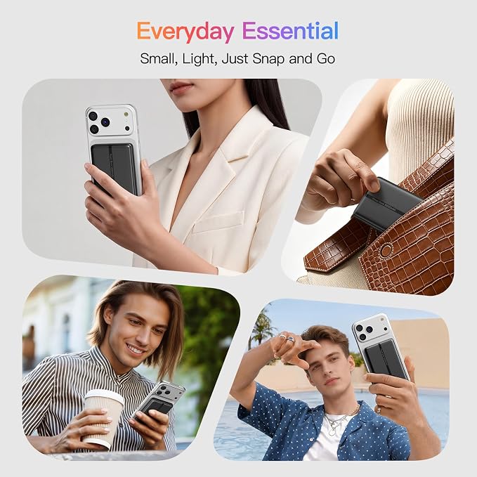 for MagSafe Power Bank 10000mAh,Ultra-Slim Magnetic Portable Charger | 20W USB-C Power Delivery,LED Display,Travel Essential for Magsafe Battery Pack Compatible with iPhone 17-12 Series - Image 8