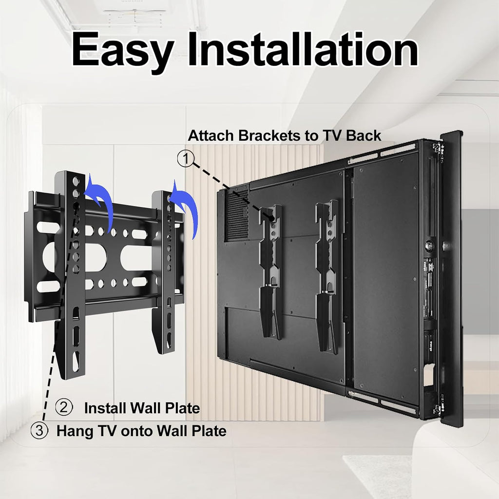 Fixed TV Wall Mount for 14-42" TVs Low Profile Wall Mount TV Bracket - Image 7
