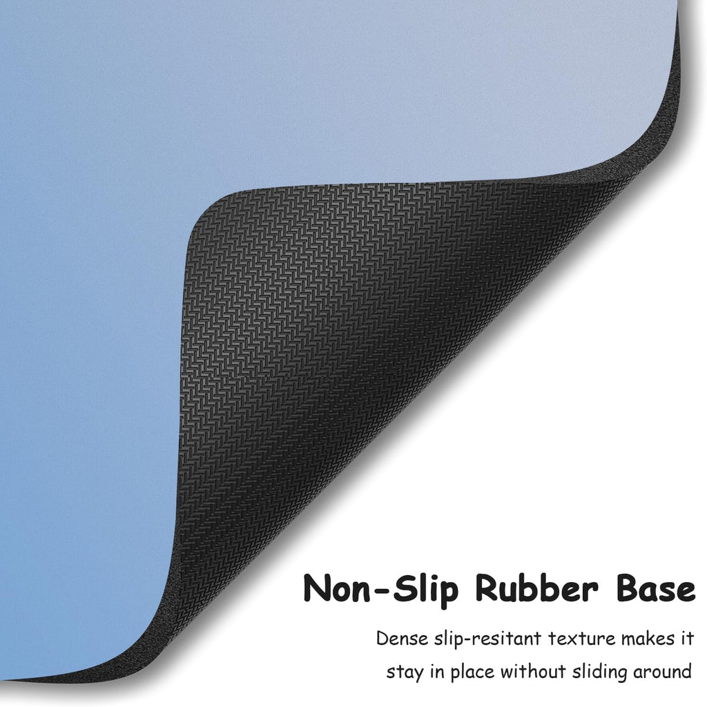 Small Mouse Pad, 5 x 6 Inch Thick Rubber Premium-Textured Non-Slip Portable & Washable Mini Mouse Mat for Women Men Wireless Laptops Keyboard Tray Gaming Work Travel,Gradient Azure - Image 4
