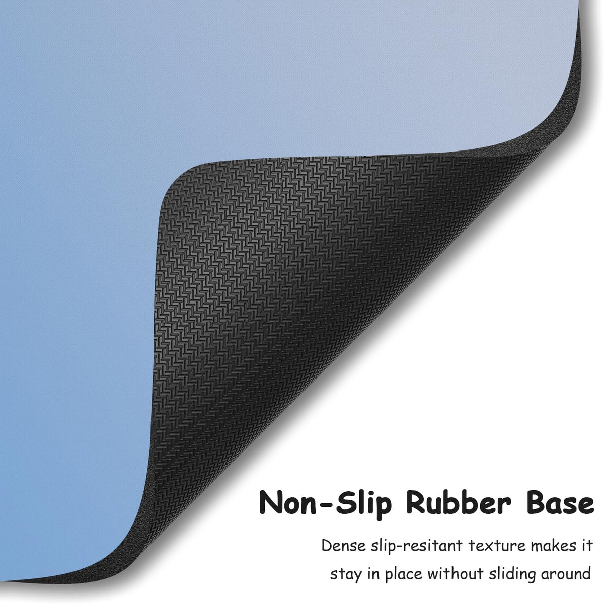 Small Mouse Pad, 5 x 6 Inch Thick Rubber Premium-Textured Non-Slip Portable & Washable Mini Mouse Mat for Women Men Wireless Laptops Keyboard Tray Gaming Work Travel,Gradient Azure - Image 4