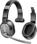 COSMUSIS Trucker Bluetooth Headset, Wireless Headset with Mic for Work | Trucker Headset with Noise Cancelling Headphones, Long Battery Life Bluetooth Headphones with Detachable Earpad for Driving by COSMUSIS