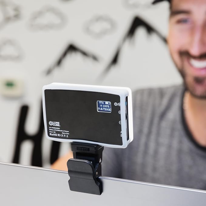 Lume Cube Video Conference Lighting Kit | Live Streaming, Video Conferencing, Remote Working | Lighting Accessory for Laptop, Adjustable Brightness and Color Temperature, Computer Mount Included - Image 7
