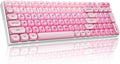 ZORNHER ZH100 Foundation Mechanical Kevboard,Pink Creamy Kevboard with Number Pad,Girly Keyboard,Full Size Gaming Keyboard Cute,Jelly MOA Profile,Creamy Sounding Linear Switches by Zornher