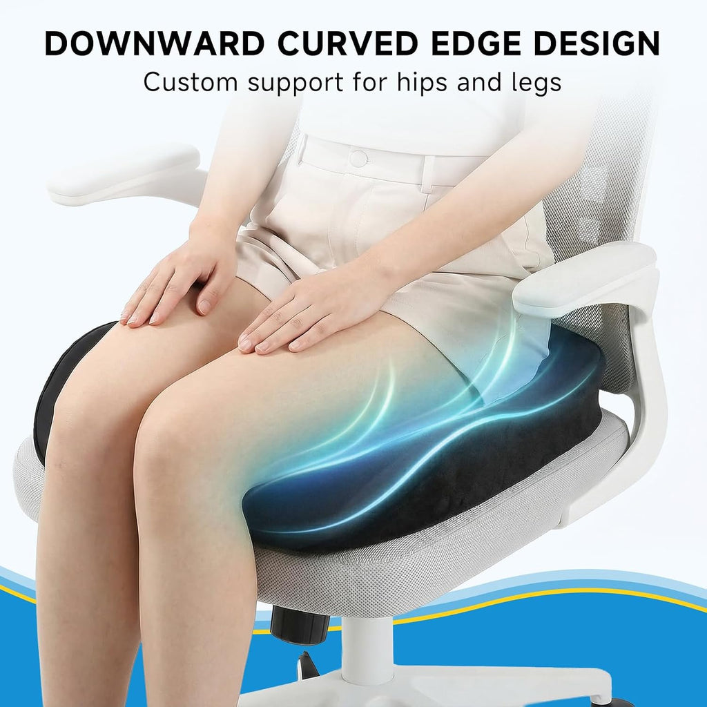 Ergonomic Seat Cushion for Office Chair, Cooling Memory Foam Cushion - Image 5