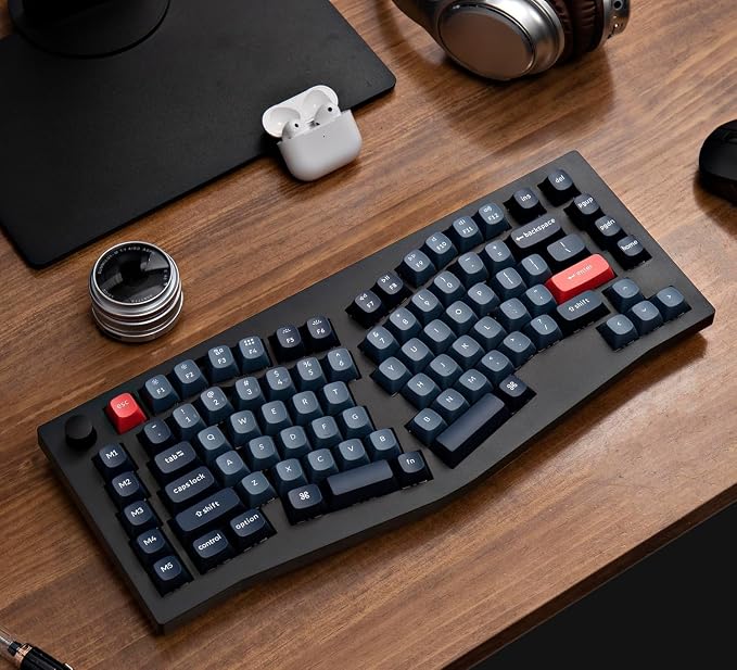 Keychron V10 Max Alice Layout Wireless Mechanical Keyboard, 75% QMK/VIA Custom Keyboard with Knob, 2.4GHz/Bluetooth/Wired, Hot-Swappable RGB, Gasket Mount for Mac Windows Linux - Image 8