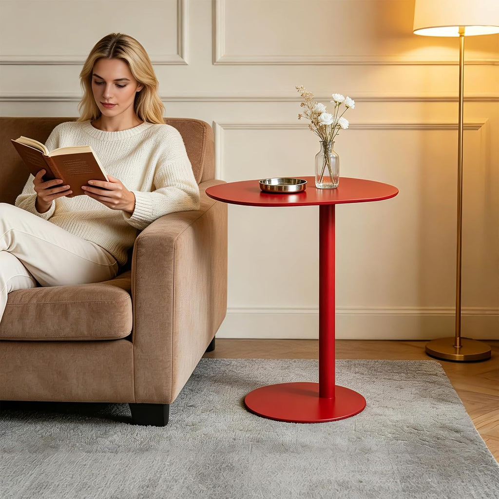 C Shaped End Table Small Side Table Living Room, Metal C Table for Sofa - Image 8