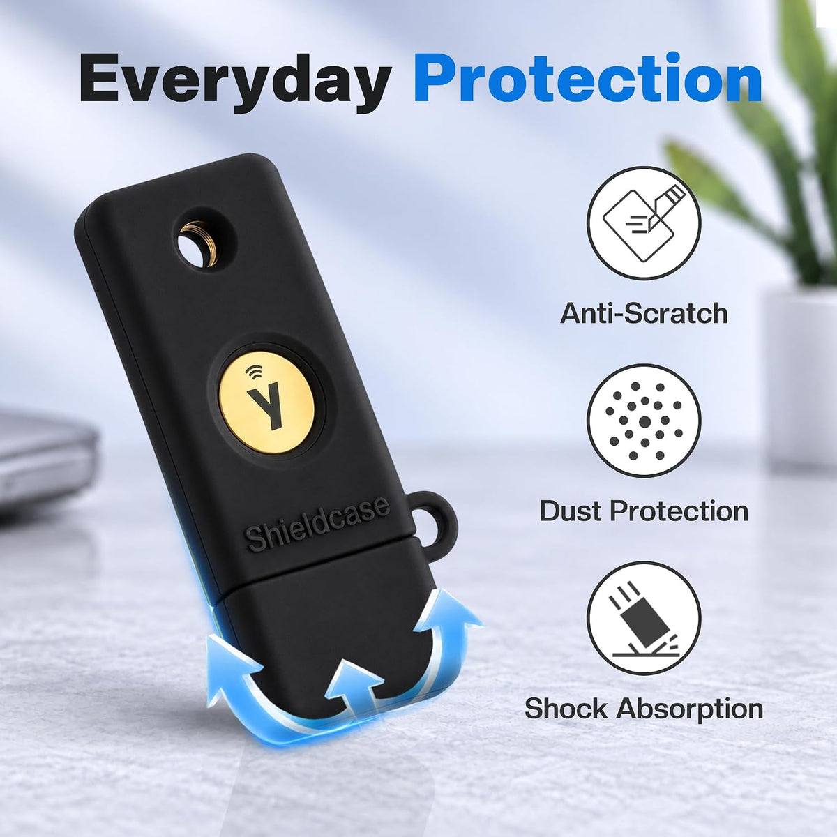 Silicone Case for YubiKey 5 NFC, Black - Image 4