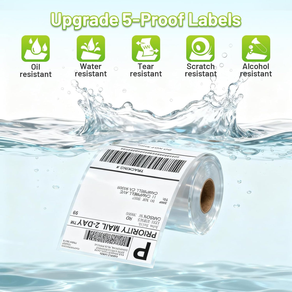 4x6 Thermal Labels, Shipping Address Label (Pack of 100 4x6 Roll Labels) - Image 5