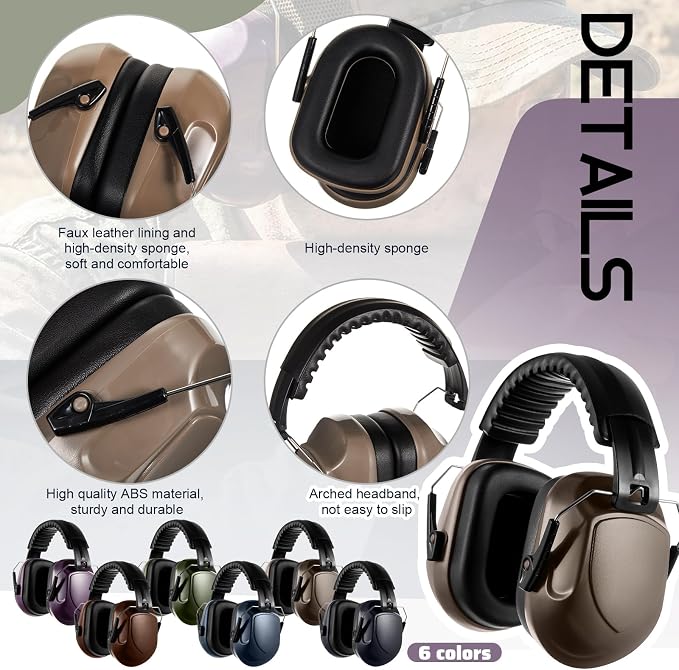 12 Pcs Kids Noise Cancelling Headphones Ear Muffs Shooting Style 2 | Ear Protection for Kids Adults 27dB Noise Reduction Hearing Earmuff for Autism Sensory Relief Concerts Fireworks Studying - Image 3