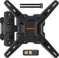Perlegear Full Motion TV Wall Mount for 26–65 inch TVs up to 82 lbs | Max VESA 400x400mm, Heavy-duty Wall Mount TV Bracket with Articulating Arms, Tool-Free Tilt, Swivel, Extension, PGMF3 by Perlegear
