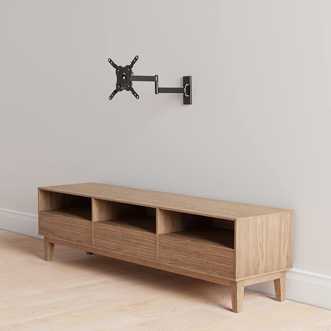 Amazon Basics Full Motion Articulating TV Wall Mount with Tilt Swivel, Extends 16 inches, VESA 200x200, for 12" to 40" TVs, 40 lbs, Black - Image 13