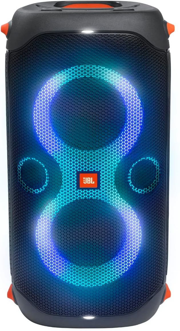JBL PartyBox 110 - Portable Party Speaker with Built-in Lights, Powerful Sound and deep bass, Black | Powerful JBL Original Pro Sound, Dynamic light show that syncs to the beat, 12 hours of playtime, IPX4 splashproof - Image 7