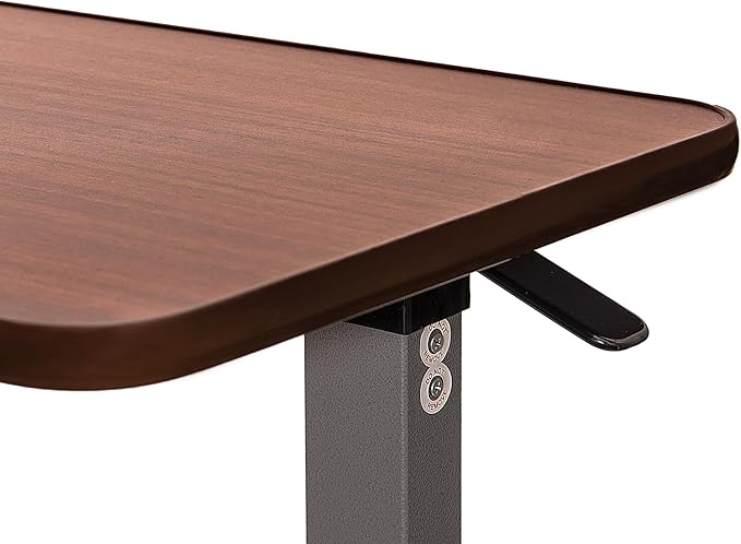 Vaunn Medical Cart Adjustable Overbed Table with Wheels – Rolling Bedside Table for Hospital, Portable Standing Cart & Laptop Desk for Bed, Couch, Wheelchair - Image 4