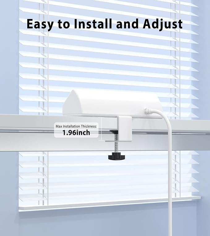 Jgstkcity Desk Clamp Power Strip USB C 45W,8 USB,10FT Cable,White | 4 USB-C,Edge Mount,1875W Extension Cord,15A Switch,ETL Listed,Office,Gaming,Dorm - Image 6