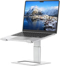 SOUNDANCE Adjustable Laptop Stand for Desk, Computer Stand, Ergonomic Laptop Riser Holder Compatible with 10 to 17.3 Inches Notebook PC Computer, Aluminum Silver by Soundance
