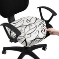 Smiry Stretch Printed Office Computer Desk Chair Seat Covers by Smiry