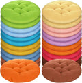 Tinideya 24 Pcs Floor Cushions Classroom,Medium 15.7 Inch,Colorful | Round Meditation Pillows for Adults Kids, Flexible Seating Nursery Living Room Yoga, Soft Padded Chair Cushion by Tinideya