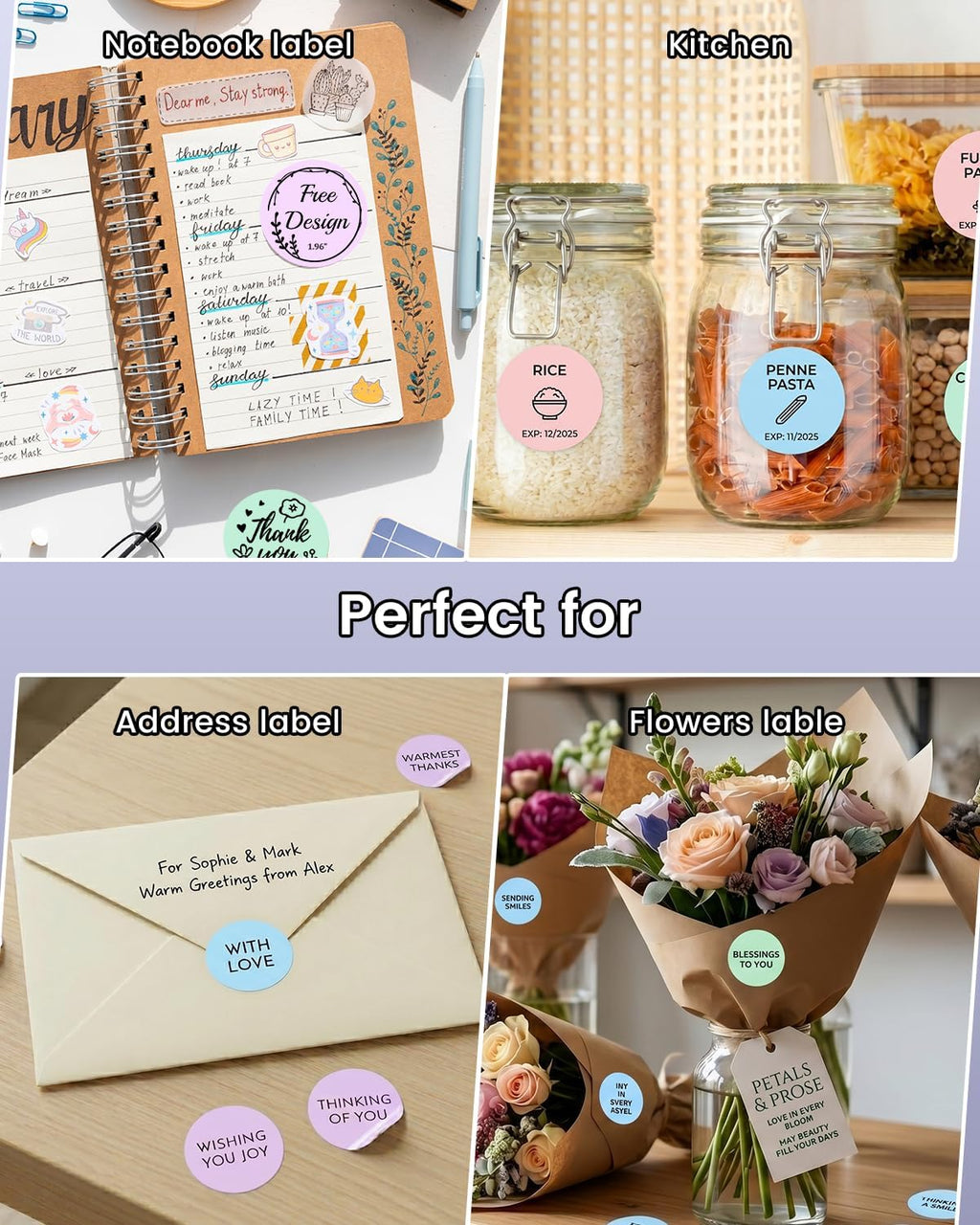 400PCS Circle Thermal Labels, Waterproof Round Stickers - Image 6